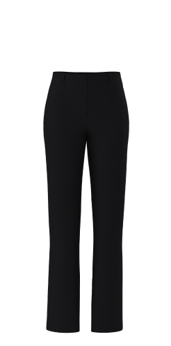 Black slim leg pants.