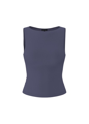Grey sculpt tank top.