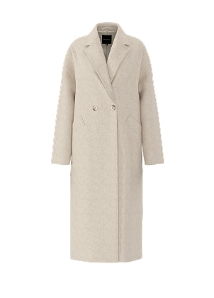 White wool coat.